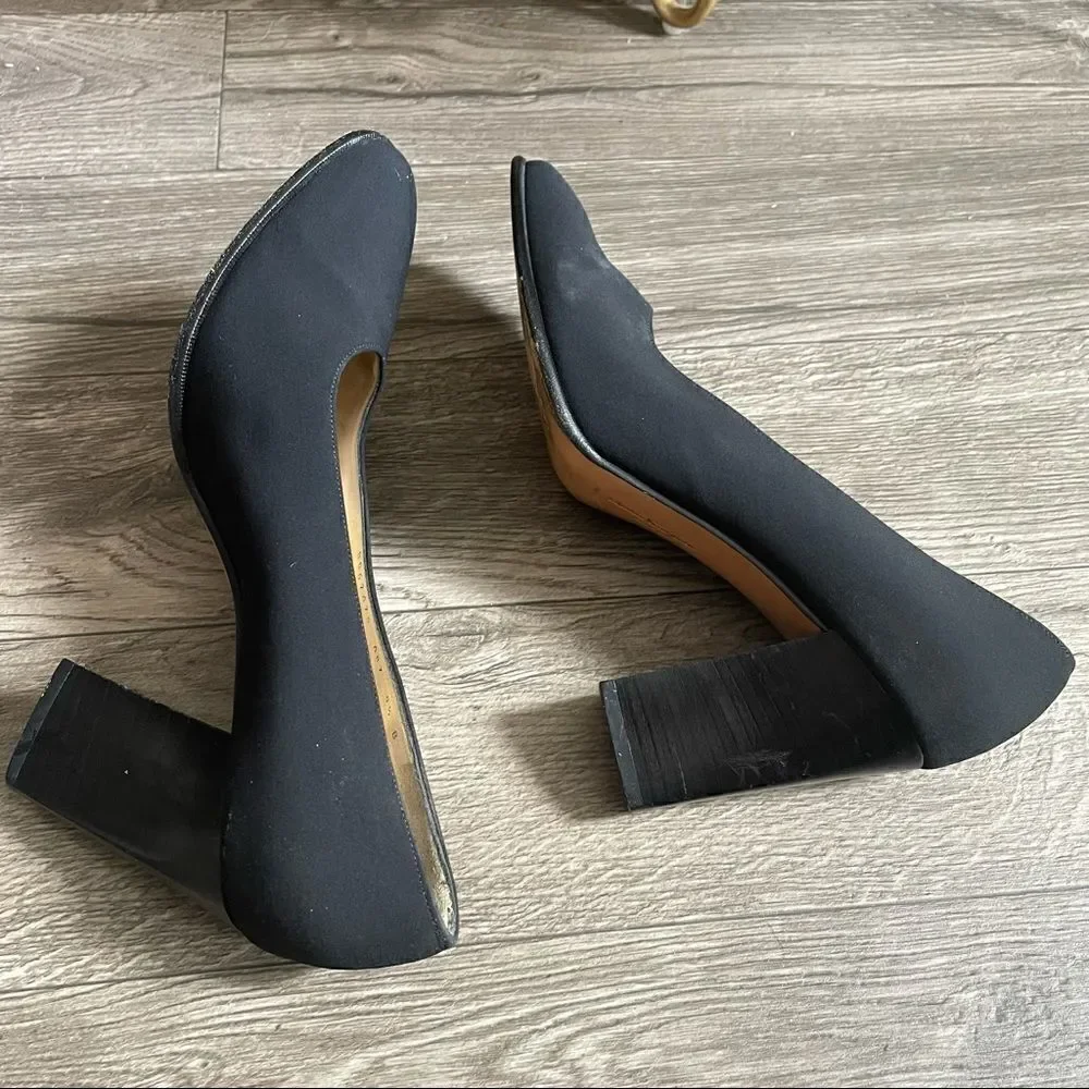 SALVATORE FERRAGAMO vintage Square Toe Pumps